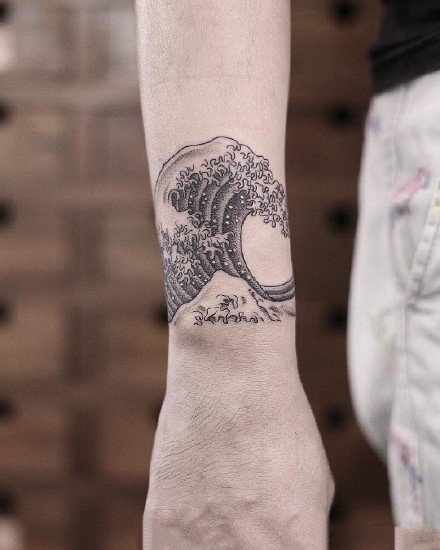 一组适合手环臂环脚环的纹身图案作品欣赏