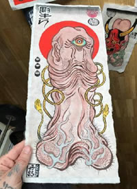 一组邪恶的男女性器的创意生殖纹身手稿图案缩略频道推荐图