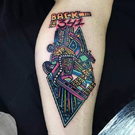 神秘风格的一组创意彩色纹身刺青作品图片