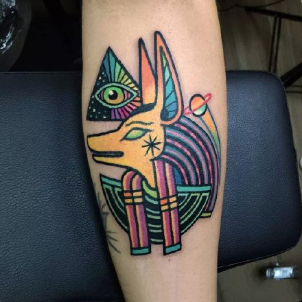 神秘风格的一组创意彩色纹身刺青作品图片