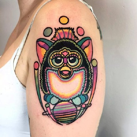 神秘风格的一组创意彩色纹身刺青作品图片