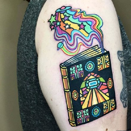 神秘风格的一组创意彩色纹身刺青作品图片