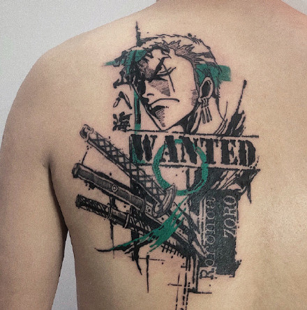 很富有设计感的一组涂鸦纹身作品图案