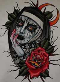 暗黑风格的一组old school纹身手稿图缩略频道推荐图