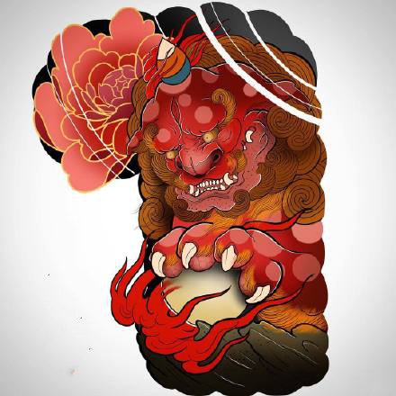 创意彩色半甲纹身-9张彩色创意的半甲纹身图案欣赏