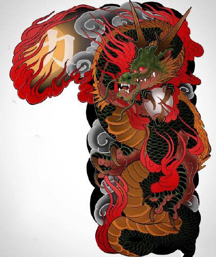 创意彩色半甲纹身-9张彩色创意的半甲纹身图案欣赏