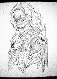 27张国外有点暗黑风格的纹身线稿手稿图案缩略频道推荐图