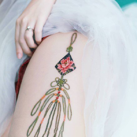 中国结纹身--9张中国结主题的纹身图案作品