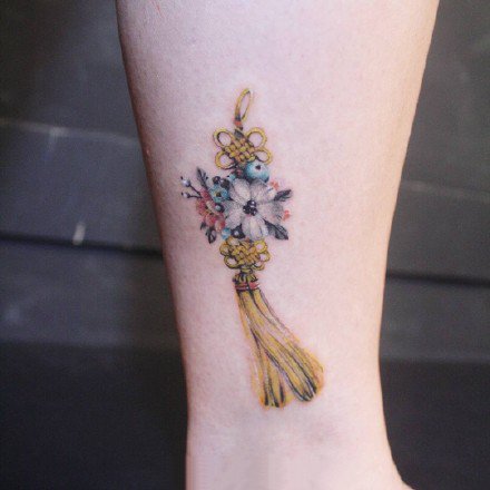 中国结纹身--9张中国结主题的纹身图案作品