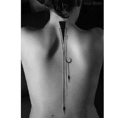 很简洁的线条组成的简约纹身图案作品9张