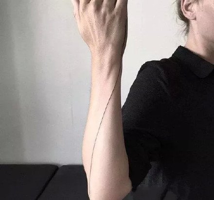 很简洁的线条组成的简约纹身图案作品9张