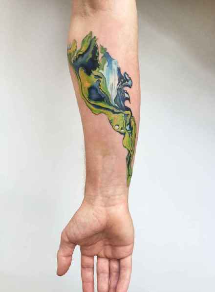 纽约纹身艺术家的一组彩色创意纹身图案欣赏