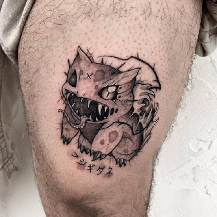 暗黑变异风格的神奇宝贝纹身图案作品9张
