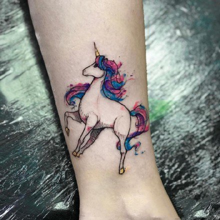 9张很漂亮的一组手臂重彩色纹身图案作品