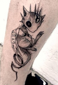 暗黑变异风格的神奇宝贝纹身图案作品9张