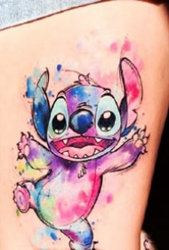 卡通角色“史迪仔”系列纹身图案作品