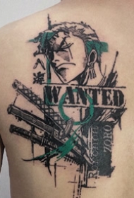 很富有设计感的一组涂鸦纹身作品图案