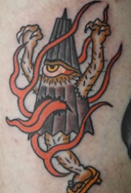 日式传统风格的一组创意小纹身作品图案9张