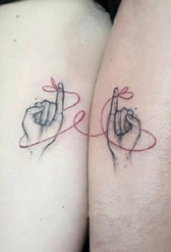 适合恋人的18张好看的情侣纹身图案符号