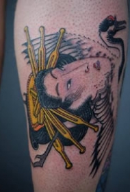 日式小传统--手臂和腿上的一组小日式纹身图案欣赏