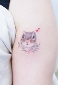 9张相当可爱的一组小清新动物纹身图片