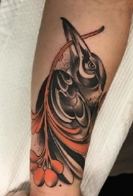 鹰纹身--一组彩色的猫头鹰等鹰纹身作品欣赏