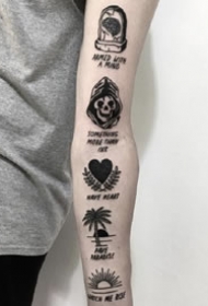 ​趣味黑色线条小图--曼彻斯特纹身艺术家 Neil Preston