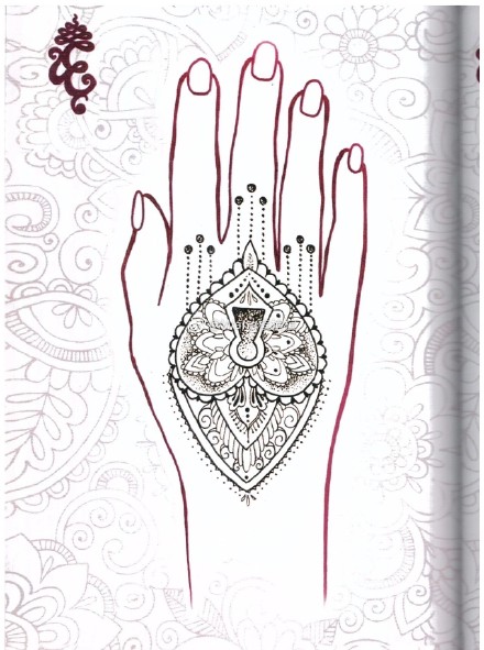 手背和脚背的点刺风格纹身手稿效果图案