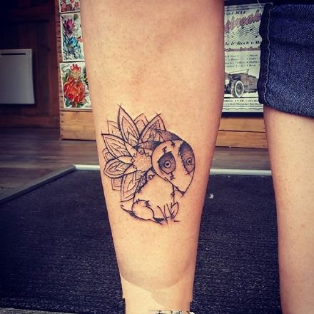 线条构成的一组黑灰创意纹身图案赏析