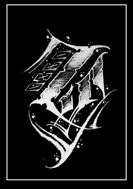 30张个性的英文花体字纹身手稿素材图案