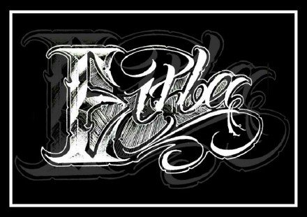 30张个性的英文花体字纹身手稿素材图案