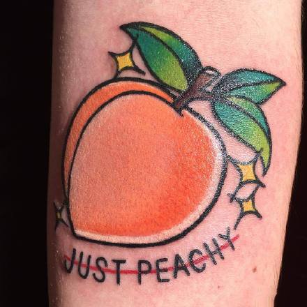 美食纹身：一组很有诱惑力的彩色食物纹身图案