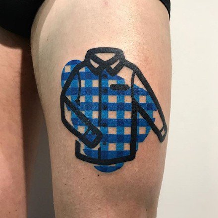 生活中一些小物件的彩色小纹身图案欣赏