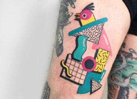 来自美国纹身师的9张小彩色纹身图案欣赏