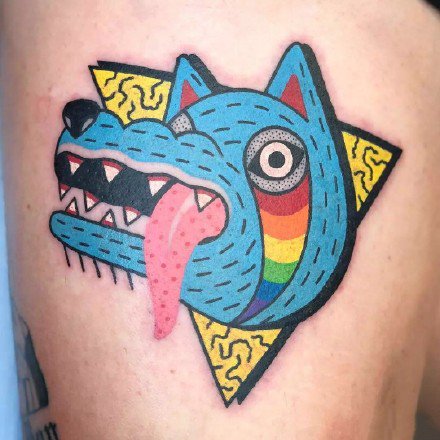 来自美国纹身师的9张小彩色纹身图案欣赏