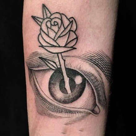 9张关于眼睛的一组各部位眼睛纹身图案赏析