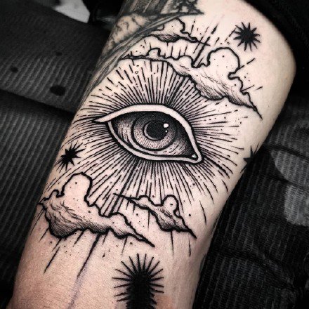 9张关于眼睛的一组各部位眼睛纹身图案赏析