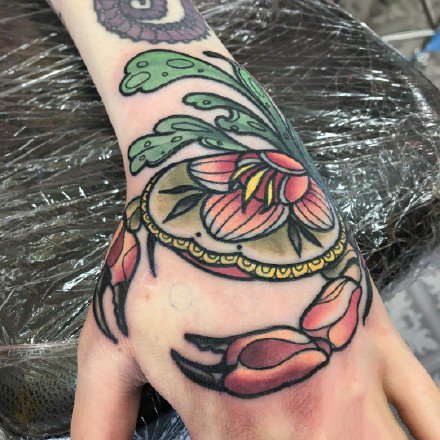 十二星座之巨蟹座的一组星座纹身图案9张