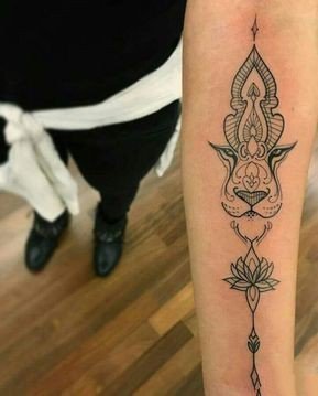 十二星座之狮子座的一组星座纹身图案9张