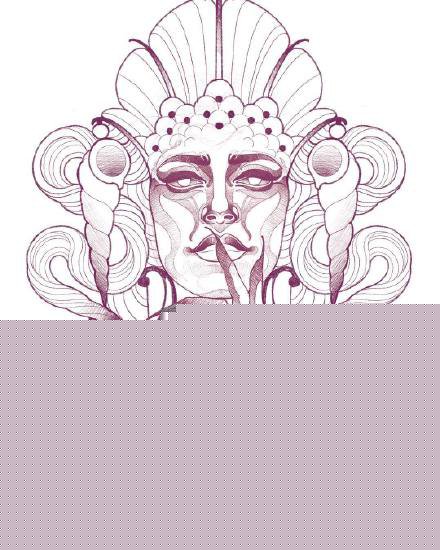 28张school风格的西方欧美女郎纹身手稿图案