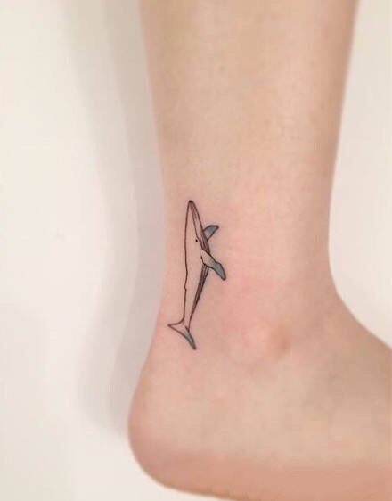 脚踝小图案：一组超简约的脚踝处小纹身图案