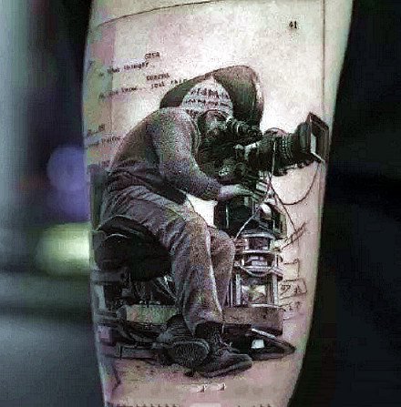 写实肖像纹身：9张欧美人物肖像的写实纹身图案欣赏