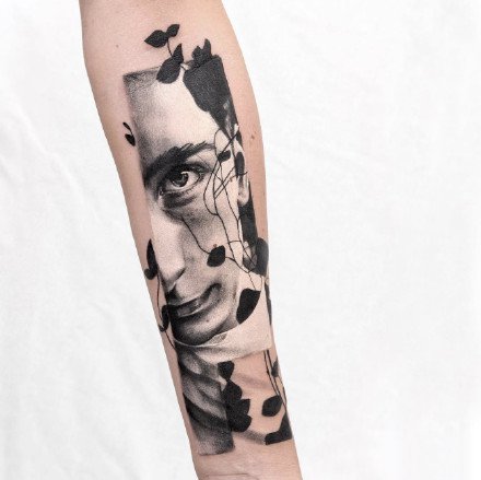 来自意大利纹身师的一组个性女郎纹身图案