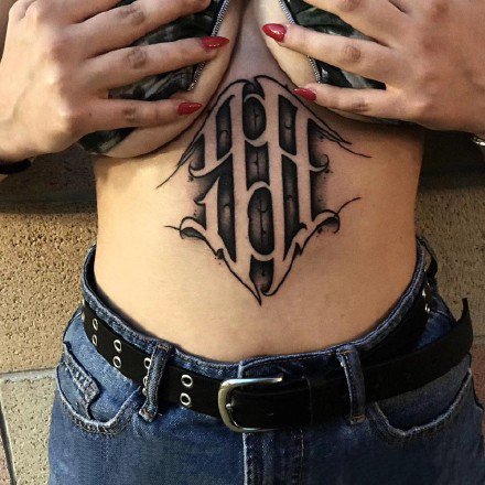 好看的一组花体字纹身图案作品欣赏