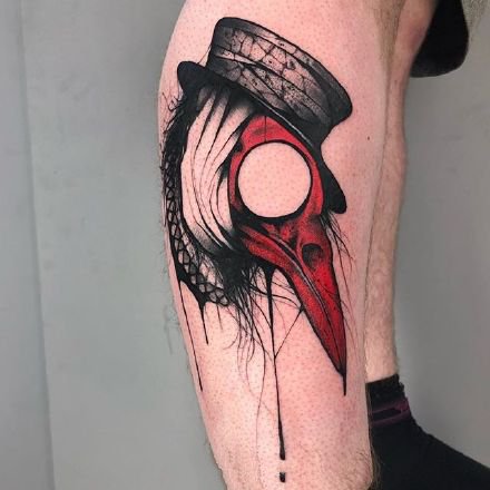 融合了蜘蛛网元素的一组个性纹身图案作品