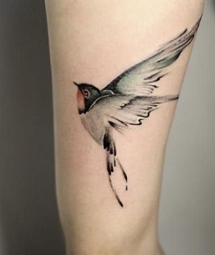 9张飘逸灵动的一组燕子纹身图案欣赏