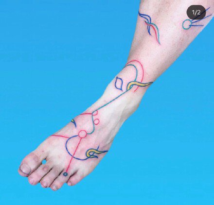 有趣的涂鸦纹身：涂鸦风格的一组有趣纹身图案9张
