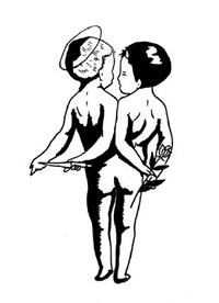 27张很有创意的黑色小图纹身手稿图片