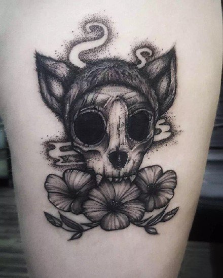 暗黑风格的一组9张小暗黑的纹身图案欣赏