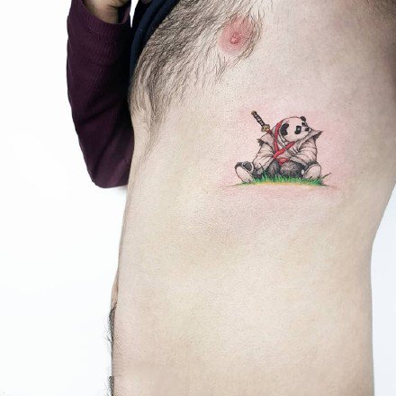 小清新动物：胳膊上很小清新的猫猫狗狗纹身图案